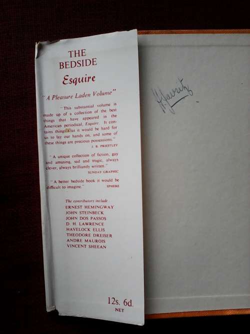 The Bedside Esquire edited by Arnold Gingrich. H/C. 625 pp.