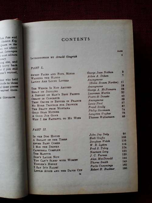 The Bedside Esquire edited by Arnold Gingrich. H/C. 625 pp.