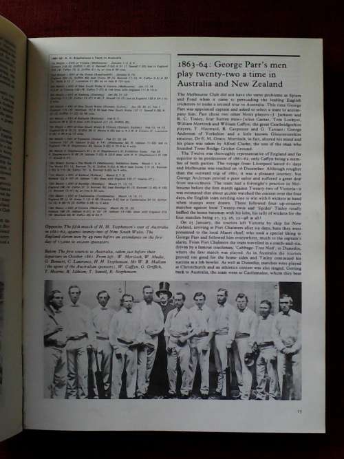 The Complete History of Cricket Tours at Home and Abroad by P Wynne-Thomas. H/C. . 398 pp.