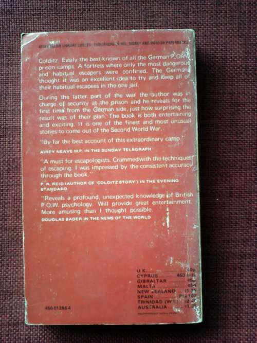 Colditz, The German Viewpoint by Reinhold Eggers. S/C. 221 pp.1972