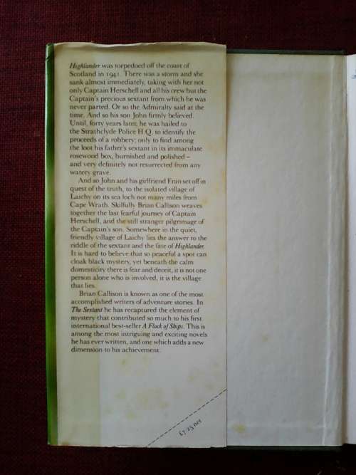 The Sextant by Brian Callison. H/C. 252 pp.