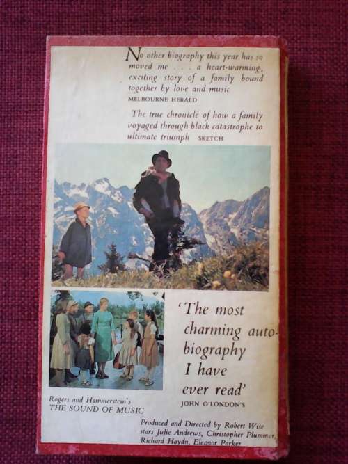 The Sound of Music, The Trapp Family Singers by Maria Augusta Trapp. H/C. 253 pp. 1966