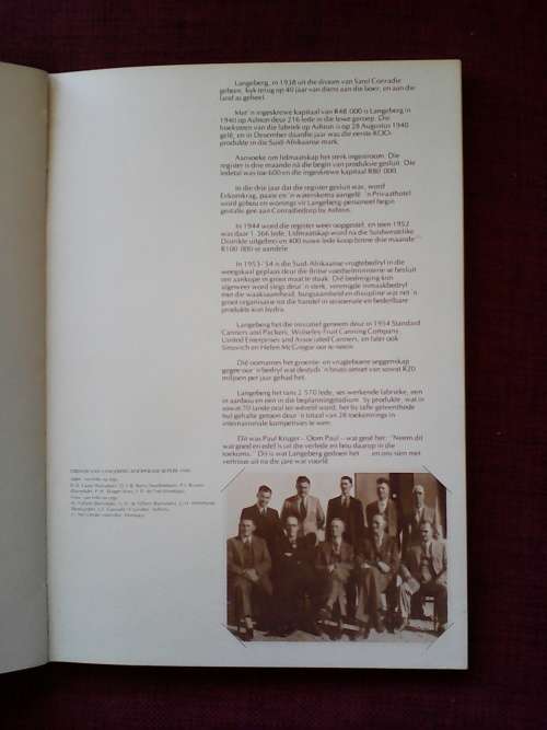 Langeberg Koöperasie - 40 Jaar van Diens. H/B. Groot format. 46 pp.
