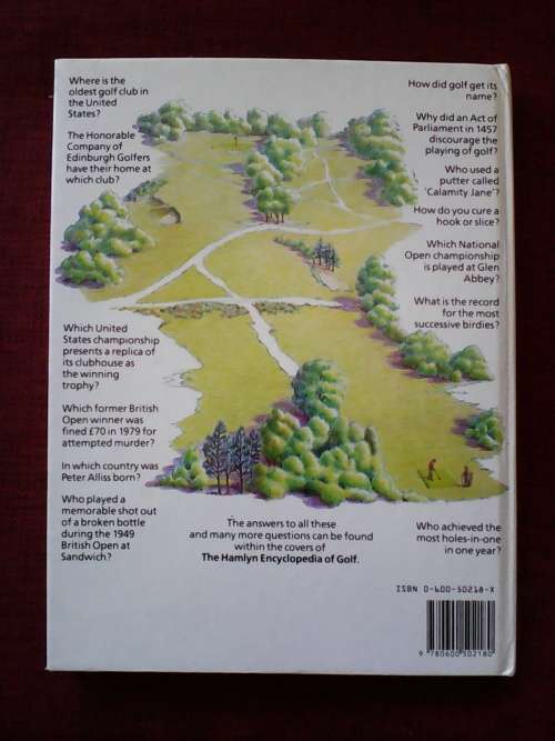 The Hamlyn Encyclopedia of Golf by Ian Morrison. H/C. Large format. 176 pp.