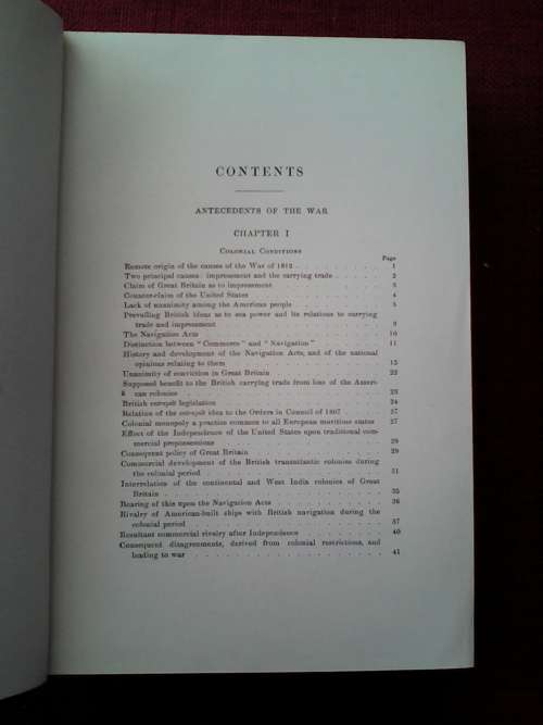 Sea Power in its Relations to the War of 1812 by Capt. A.T. Mahan. Vol I and II. 1st Ed. 1905. H/C.