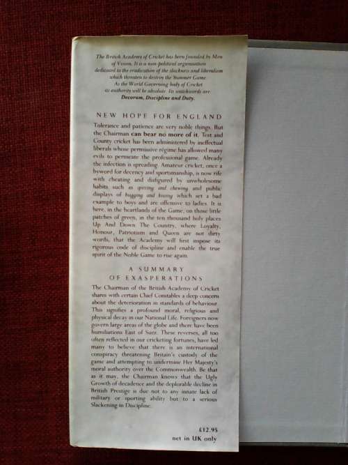 The British Academy of Cricket Manual for Gentlemen and Players. H/C. Jacket. 239 pp.