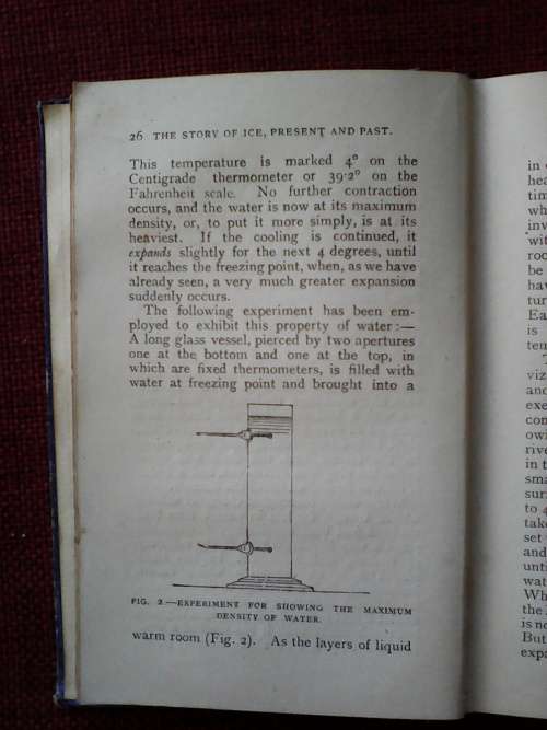 The Story of Ice in the Present and Past by William Brend. 1st edition 1902. H/C Small Format. 228pp