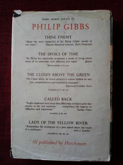 No Price for Freedom by Philip Gibbs. 1955. H/C with jacket. 421 pp.