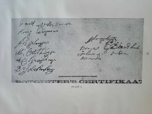Die Retief-Dingaan-Ooreenkoms deur Cory, Preller en Blommaert. Ongeveer 1924. Geen omslag. 95 pp.