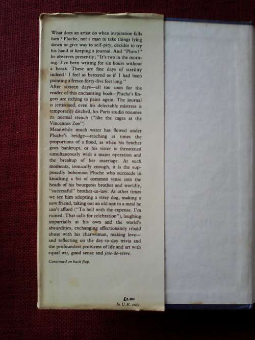 Pluche by Jean Dutourd. 1971. H/C with jacket. 278 pp.