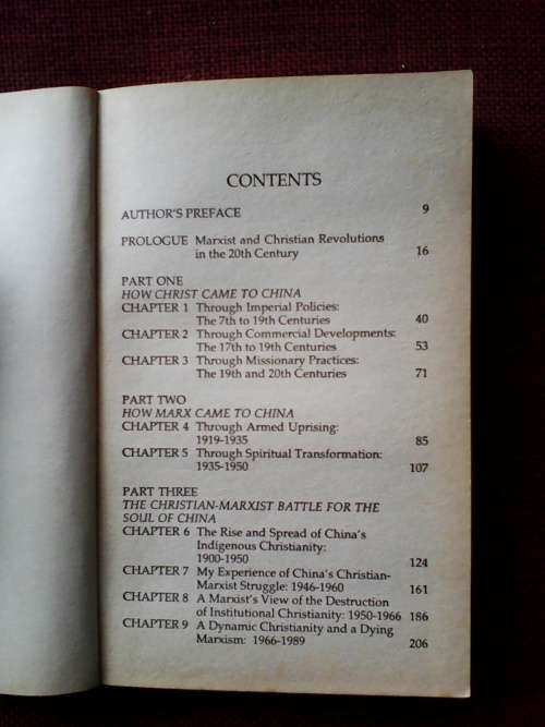 The China Paradox: Christ versus Marx, by George N Patterson. 1990. S/C. 252 pp.