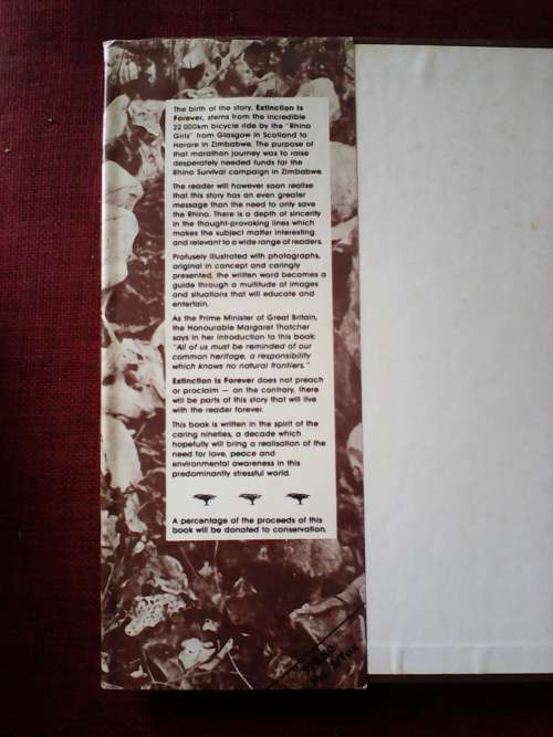 Extinction Is Forever by July Edwards & Charlene Hewat. Signed 1st ed. 1990. H/C. Large format.