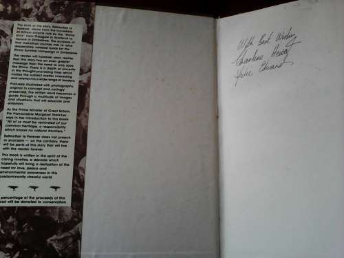 Extinction Is Forever by July Edwards & Charlene Hewat. Signed 1st ed. 1990. H/C. Large format.