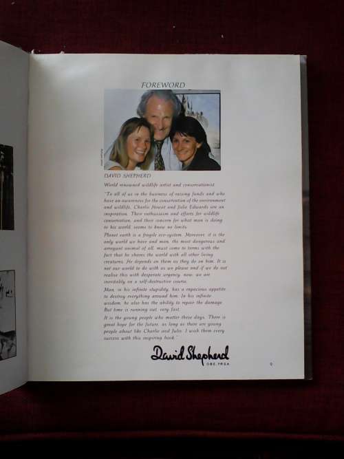 Extinction Is Forever by July Edwards & Charlene Hewat. Signed 1st ed. 1990. H/C. Large format.
