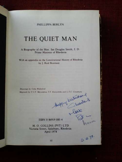 The Quiet Man by Philippa Berlyn. 1st edition 1978. H/C with jacket. 256 pp.