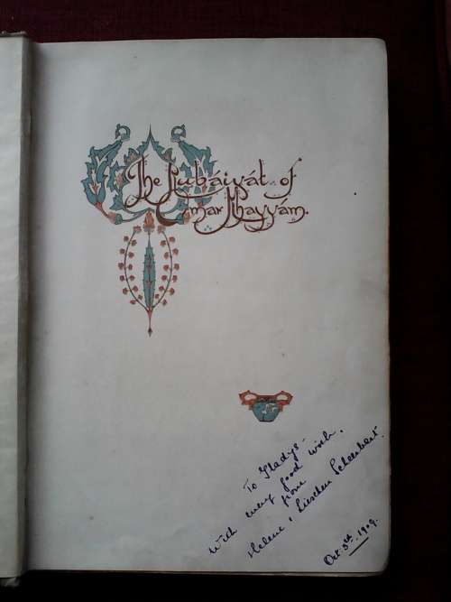 The Rubaiyat of Omar Khayyam. H/C. Published 1909 by George G Harrap. Good condition.
