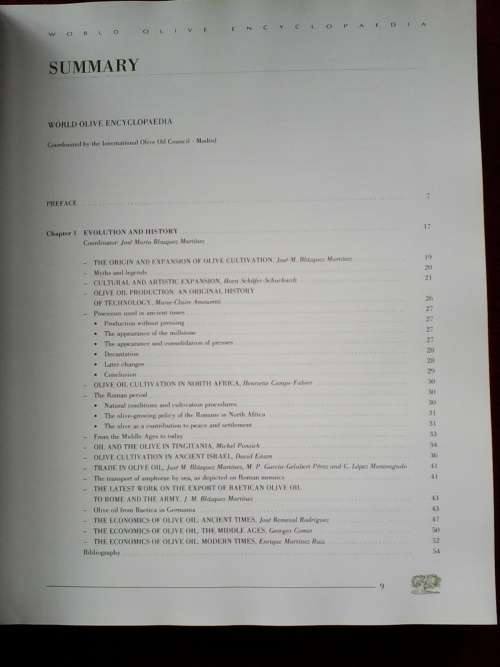 World Olive Encyclopaedia. 1996. H/C with jacket. Large luxury format. 479 pp. Weight: 2,7 kg