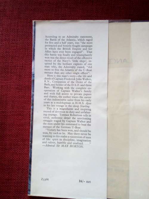 Walker, RN by Terence Robertson. 1st edition 1956. H/C with jacket.