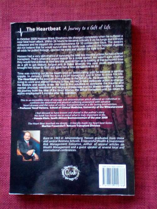The Heartbeat by Hassen Sheik Ebrahim. 1st 2009. Signed. S/C. 181 pp.