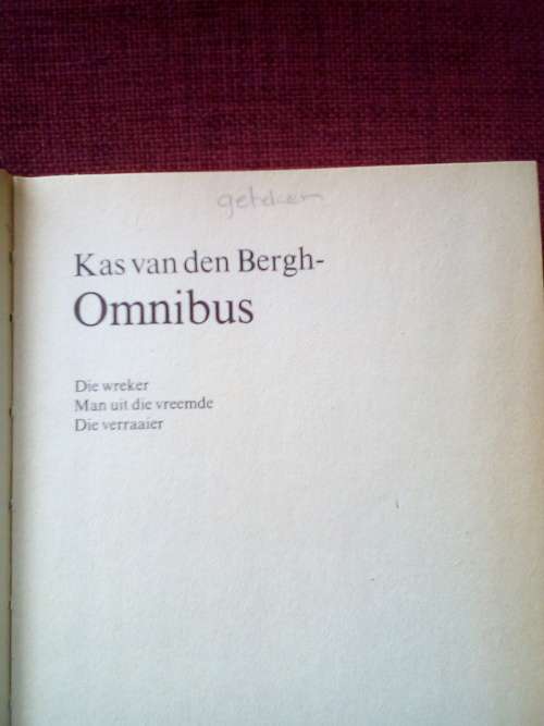 Kas van den Bergh-Omnibus. 1ste omnibus-uitgawe 1983. Geteken. H/B met stofjas. 392 pp.