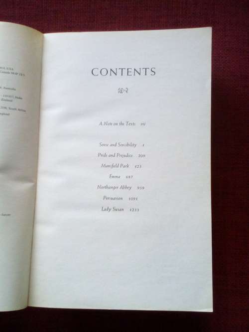 The Complete Novels of Jane Austen. Penguin Books 2007. 1278 pp.