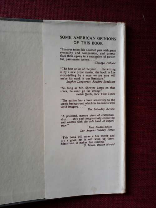 Wall Against the Night by Frederick Shroyer. 1st edition 1959. H/C with jacket. 315 pp.