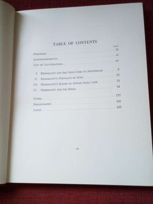 Rembrandt, the Jews and the Bible by Franz Landsberger. 1946. H/C. 189 pp.