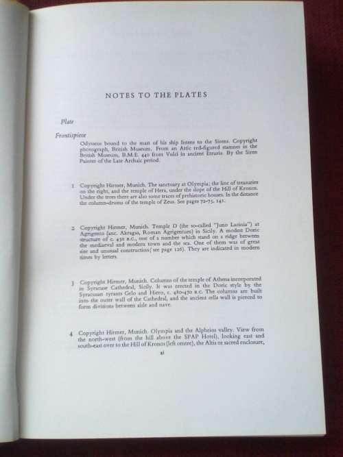 The Glory That Was Greece by JC Stobart. 1st Book Club Associates Edition 1972. H/C. 265 pp