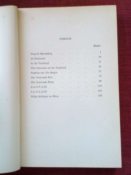 WA Hofmeyr, Sy Werk en Waarde deur NJ le Roux. 1ste uitgawe 1953. Geteken. H/B. 182 pp.