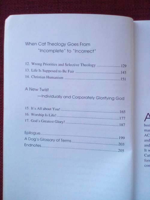Cat and Dog Theology by Bob Sjogren and Gerald Robison. 2005 Revised Edition. S/C. 206 pp.