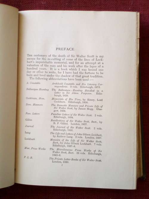 Sir Walter Scott by John Buchan. 1st 1932. H/C. 387 pp.