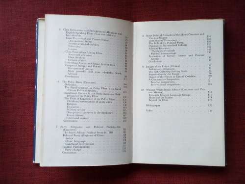 White African Elites by HW Van der Merwe et al. 1st 1974. H/C with jacket. 190 pp.