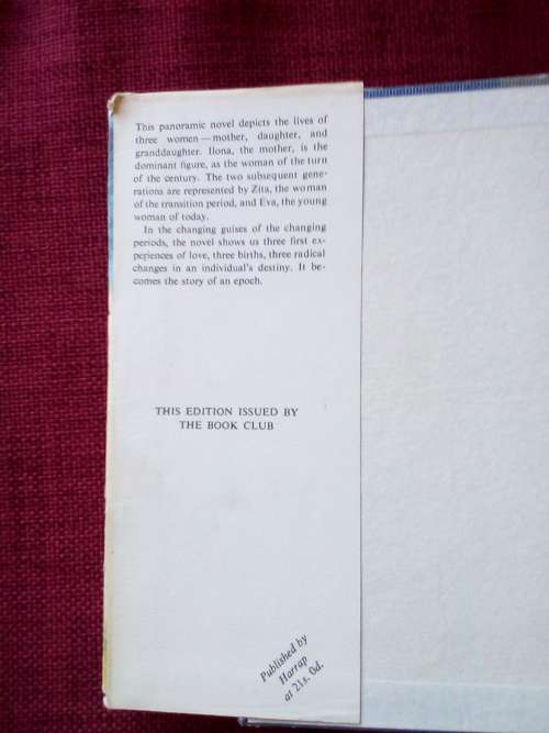 Ilona by Hans Habe. 1st ed 1962. H/C with jacket. 440 pp.