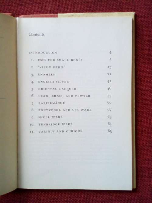 All Kinds of Small Boxes by John Bedford. 1969. H/C with jacket. Small format. 68 pp.