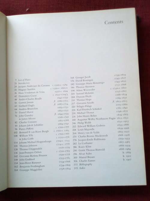 Cabinet Makers and Furniture Designers by Hugh Honour. 1972. H/C with jacket. 320 pp.