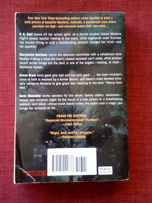 Mysteria Nights by PC Cast, MJ Davidson, S Grant and G Showalter. 2011. S/C. 552 pp.