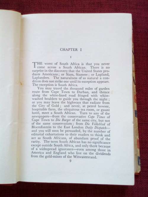 There Are No South Africans by GH Calpin. 1st 1941. H/C with jacket. 412 pp.