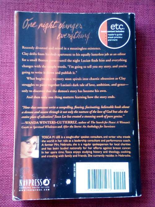 Demon: A Memoir by Tosca Lee. 1st 2007. S/C. 325 pp.