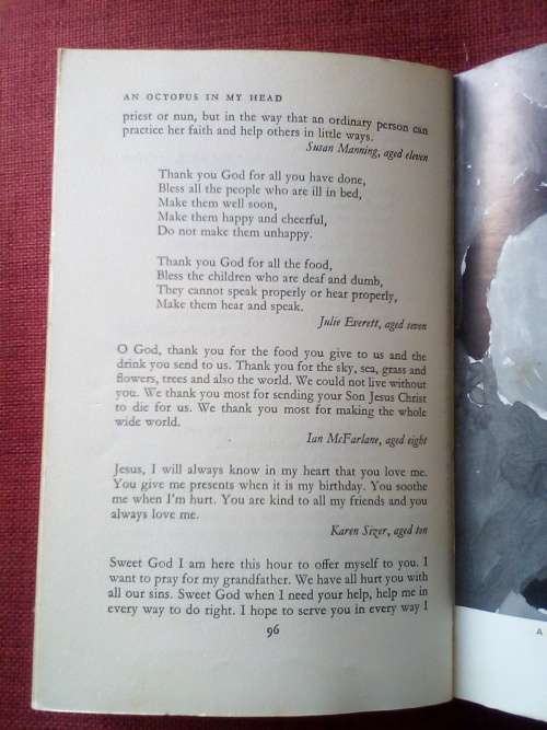 An Octopus in My Head by Jane Deverson. 1st 1967. H/C. 255 pp.