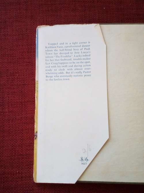 Forbidden Brand by Lance Carson. 1st 1956. H/C with jacket. 157 pp.