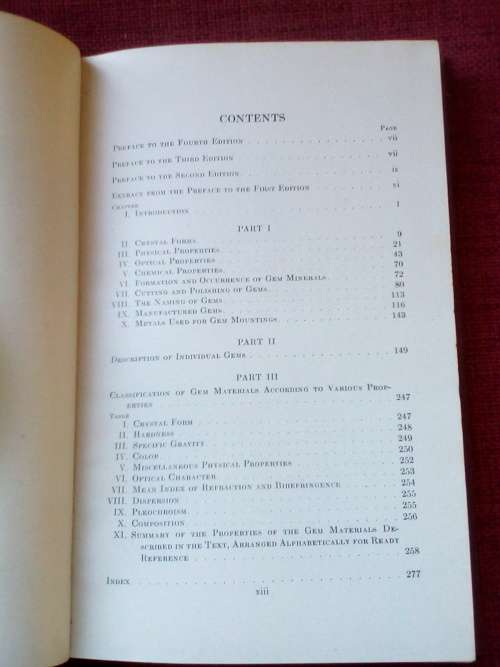 Gems and Gem Materials by EH Kraus and CB Slawson. 1941. H/C. 287 pp.