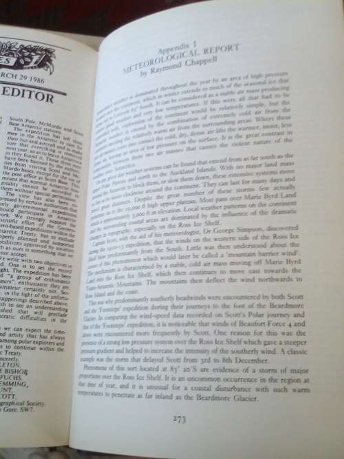 In the Footsteps of Scott by Roger Mear and Robert Swan. 1st 1987. H/C with jacket. 306 pp.