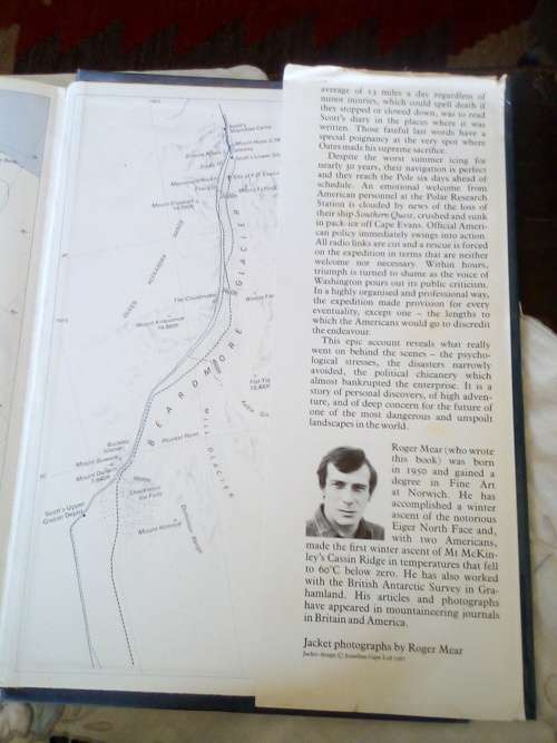 In the Footsteps of Scott by Roger Mear and Robert Swan. 1st 1987. H/C with jacket. 306 pp.