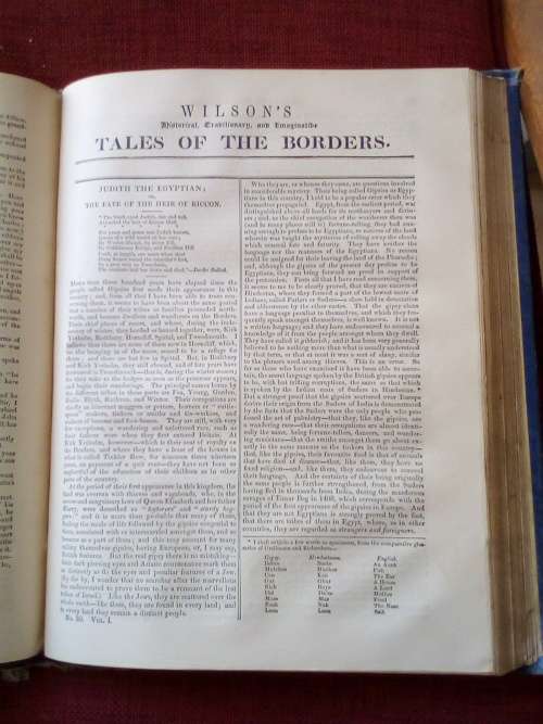 Wilson´s Tales of the Borders, and of Scotland. Vol. 1. Circa 1889. H/C. Large format. 416 pp.