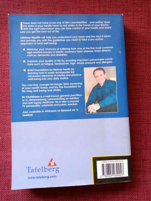 Lifetime Health by Dr Christiaan. 1st 2001. S/C. 295 pp.