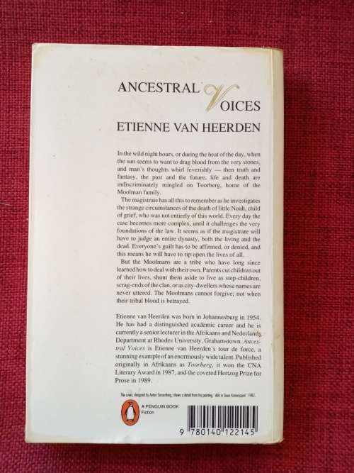 Ancestral Voices by Etienne van Heerden. First English Edition 1998. S/C. 260 pp.