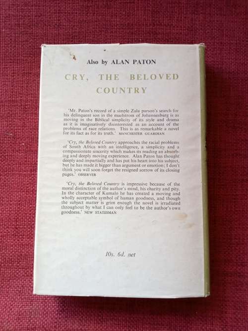 Too Late the Phalarope by Alan Paton. 1st 1953. H/C with jacket. 253 pp.
