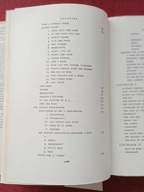 George Seferis Collected Poems 1924-1955. 1st 1969. H/C with jacket. 490 pp.