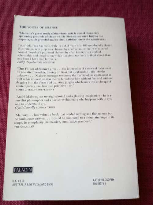 The Voices of Silence by André Malraux. 1st paperback ed 1954. 679 pp.