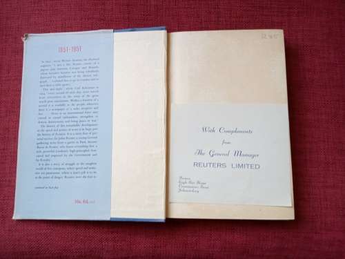 Reuters´ Century 1851-1951 by Graham Storey. 1st 1951. H/C with jacket. 276 pp.